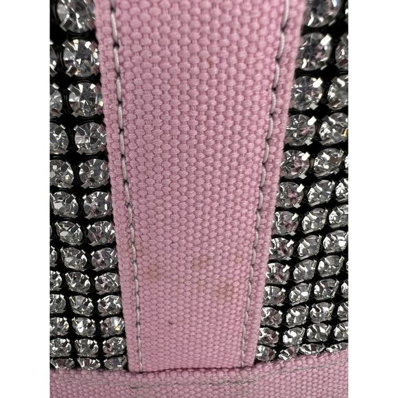 ALEXANDER WANG Mini Cruiser Pink Canvas Crystal Tote Bag - Picture 7 of 14
